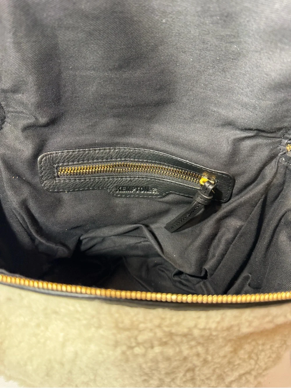 NWT Mini Rough Night Crossbody in with Shearling by Kempton & Co. $450 - Picture 6 of 6